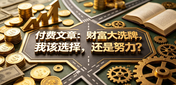 付费文章：财富大洗牌，我该选择，还是努力？-云讯网创