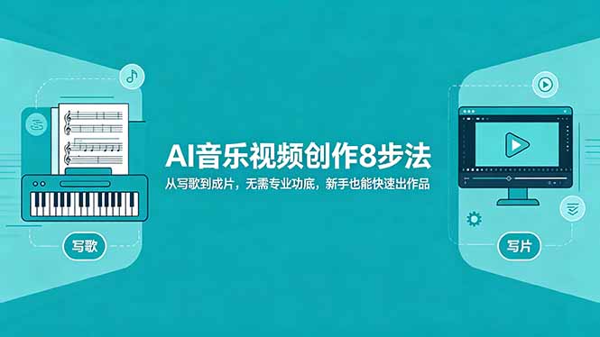 AI音乐视频创作8步法：从写歌到成片，无需专业功底，新手也能快速出作品-云讯网创