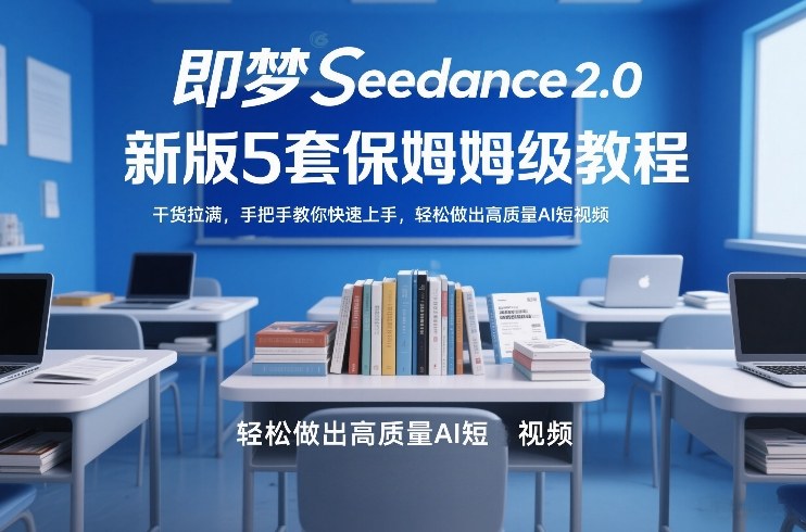 即梦Seedance2.0新版5套保姆级教程，干货拉满，手把手教你快速上手，轻松做出高质量AI短视频-云讯网创