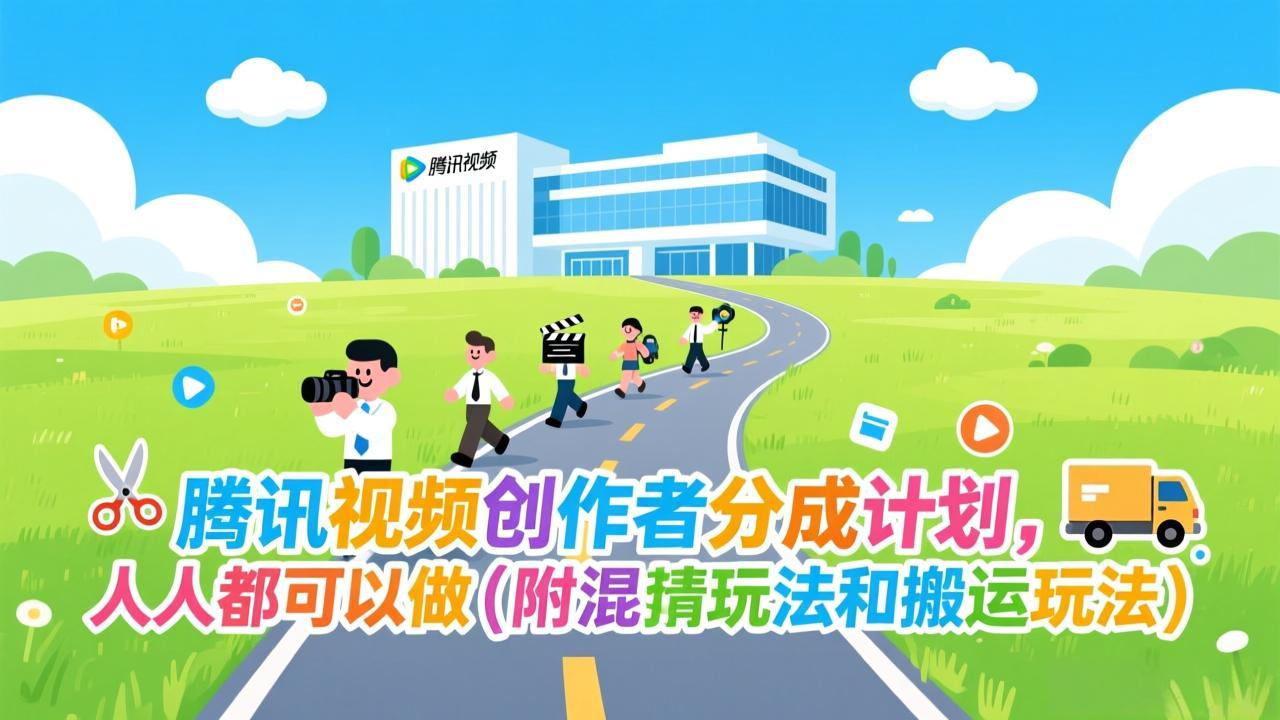 腾讯视频创作者分成计划，人人都可以做(附混剪玩法和搬运玩法-云讯网创