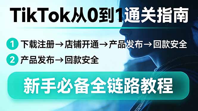 TikTok从0到1通关指南:下载注册→店铺开通→产品发布→回款安全,新手必备全链路教程-云讯网创