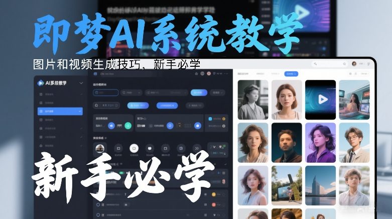 即梦AI系统教学，图片和视频生成技巧，新手必学-云讯网创