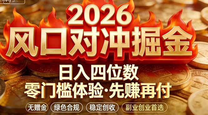 2026美金对冲套利，无赠金对冲策略保驾护航，低门槛易上手实操。单人单日收益2000+-云讯网创