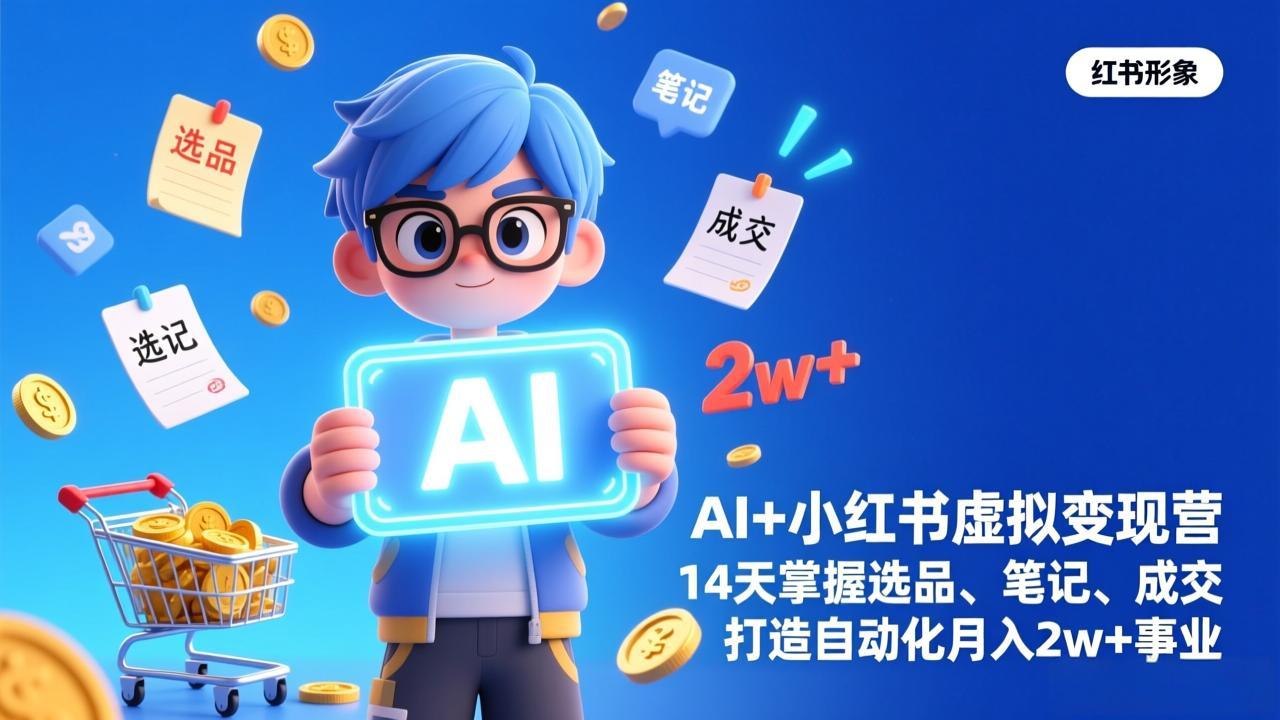AI+小红书虚拟变现营(完结-云讯网创