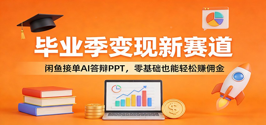 毕业季变现新赛道：闲鱼接单AI答辩PPT，零基础也能轻松赚佣金-云讯网创