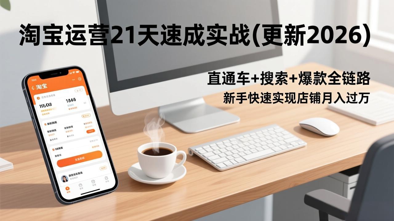 淘宝运营21天速成实战(更新2026-云讯网创