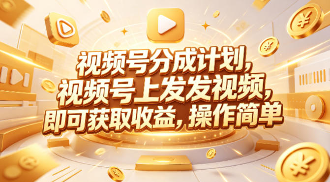 视频号分成计划，599元众筹的Red团队课程，视频号上发发视频，即可获取收益，操作简单-云讯网创