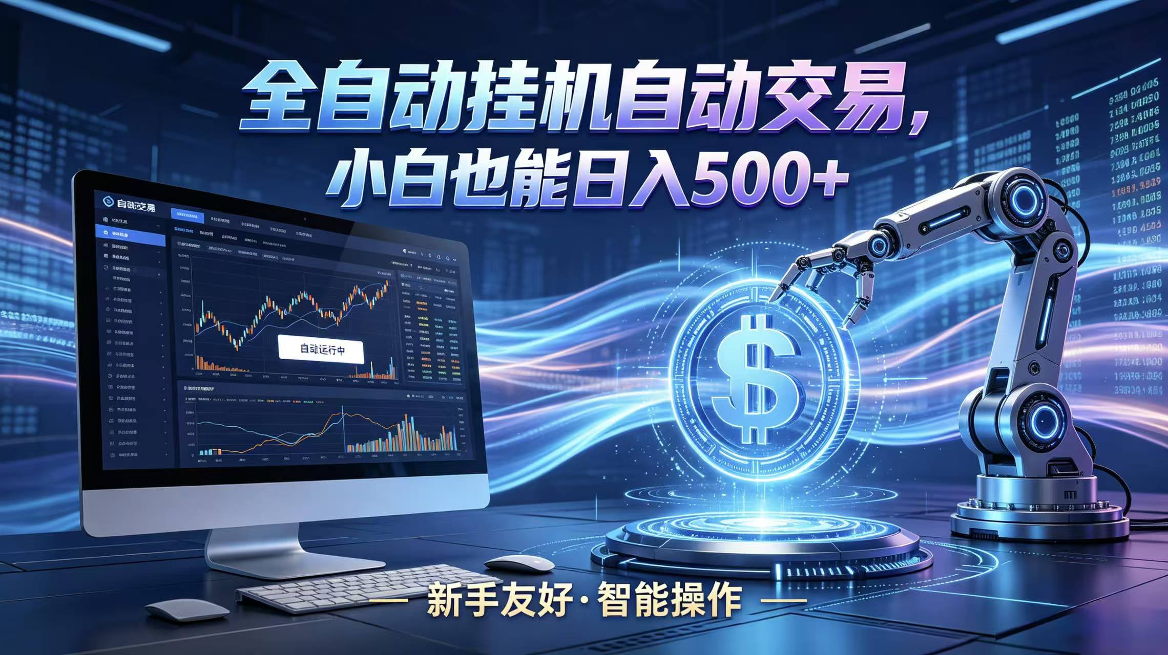 全新智能化交易助手，傻瓜式操作，小白也能快速上手，轻松实现日入500+-云讯网创