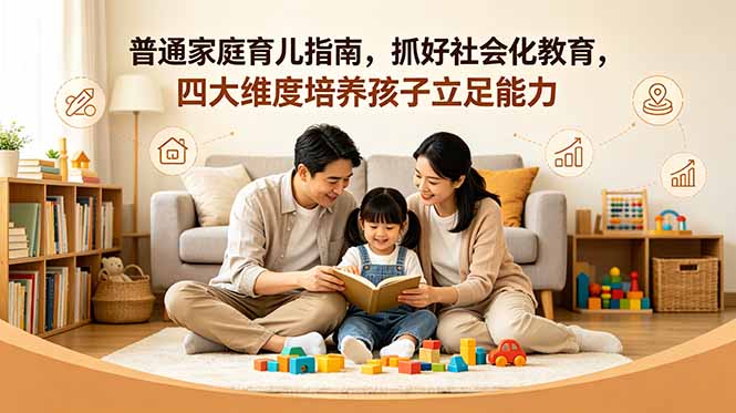 付费文章：普通家庭育儿指南，抓好社会化教育，四大维度培养孩子立足能力-云讯网创