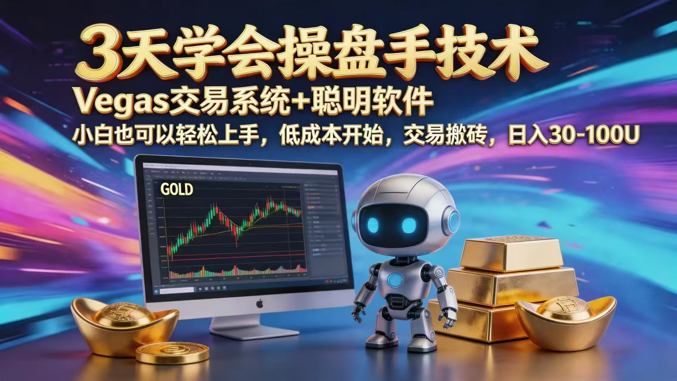 三天学会操盘手技术，vegas技术+聪明软件，小白也可以轻松上手，日入1000+-云讯网创