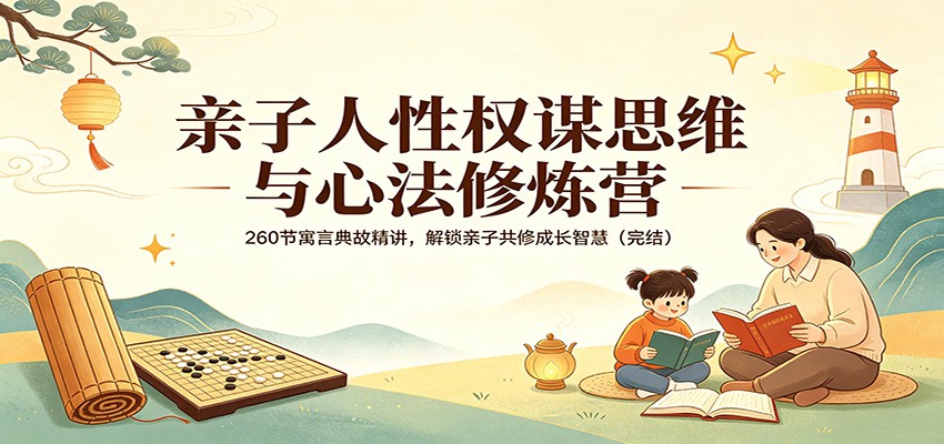 亲子人性权谋思维与心法修炼营：260节寓言典故精讲，解锁亲子共修成长智慧(完结)-云讯网创