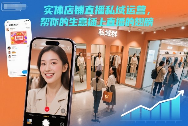 实体店铺直播私域运营，帮你的生意插上直播的翅膀-云讯网创