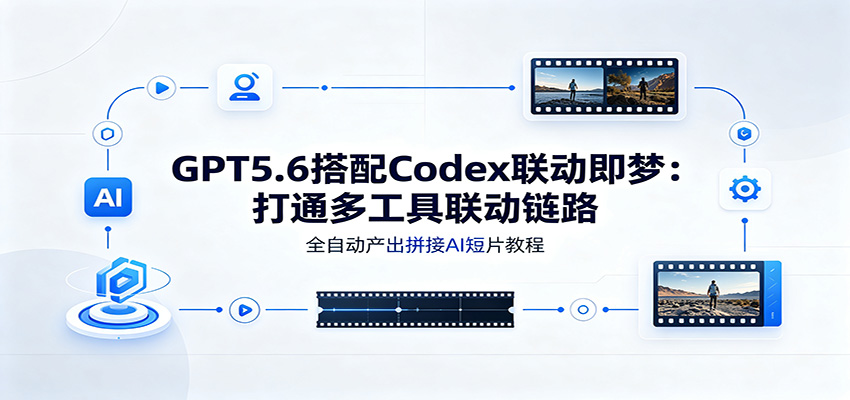 GPT5.6搭配Codex联动即梦：打通多工具联动链路，全自动产出拼接AI短片教程-云讯网创