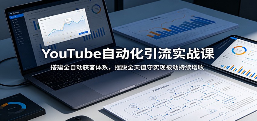 YouTube自动化引流实战课：搭建全自动获客体系，摆脱全天值守实现被动持续增收-云讯网创