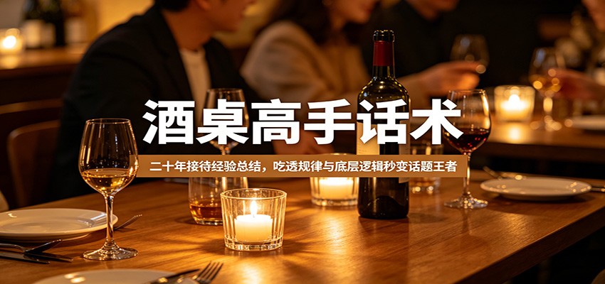 酒桌高手话术：二十年接待经验总结，吃透规律与底层逻辑秒变话题王者-云讯网创