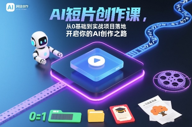 AI短片创作课，从0基础到实战项目落地，开启你的AI创作之路(更新0411)-云讯网创
