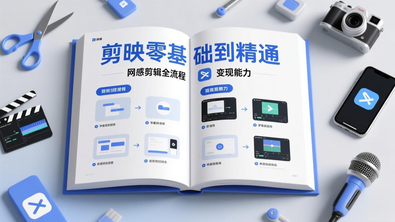剪映零基础也能快速上手，从入门到精通掌握网感剪辑全流程，掌握能直接变现的剪辑能力-云讯网创
