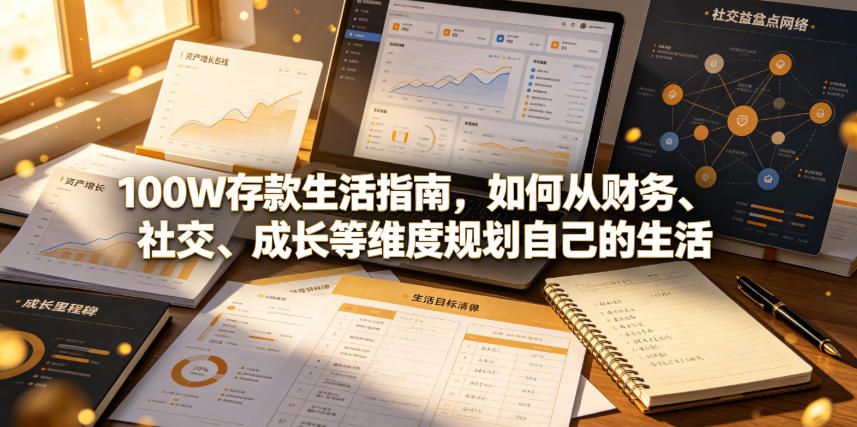 付费文章：100W存款生活指南，如何从财务、社交、成长等维度规划自己的生活-云讯网创