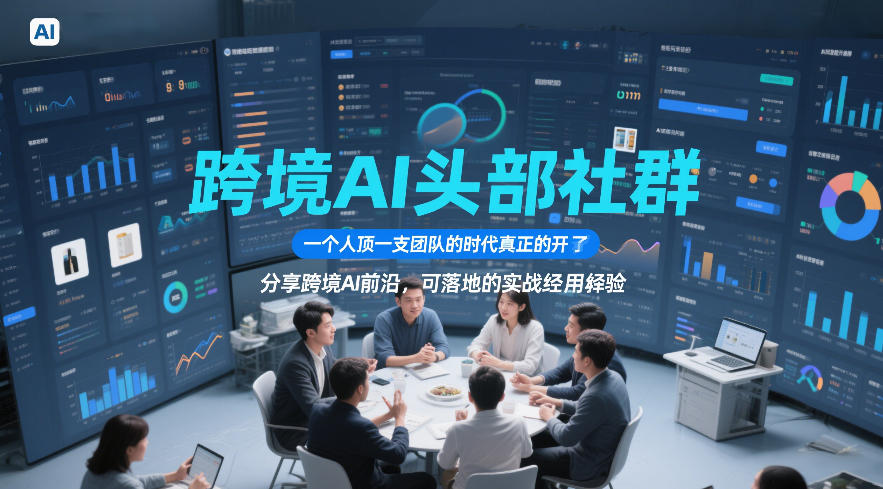 跨境AI头部社群，一个人顶一支团队的时代真正的开始了，分享跨境AI前沿，可落地的实战经验(更新5月23日)-云讯网创