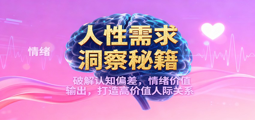 人性需求洞察秘籍,破解认知偏差,情绪价值输出,打造高价值人际关系-云讯网创