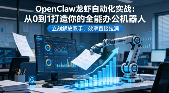 OpenClaw龙虾自动化实战：从0到1打造你的全能办公机器人，立刻解放双手，效率直接拉满-云讯网创