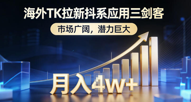 海外TK拉新抖系应用三剑客，市场广阔，潜力巨大，月入1w+-云讯网创
