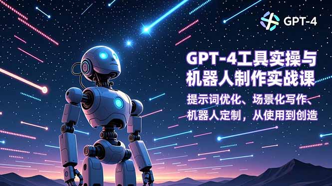 GPT-4工具实操与机器人制作实战课：提示词优化、场景化写作、机器人定制，从使用到创造-云讯网创
