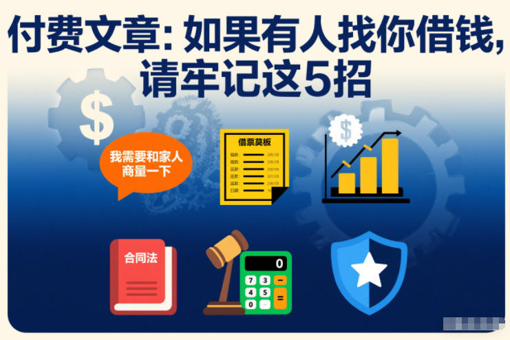 付费文章:如果有人找你借钱,请牢记这5招-云讯网创