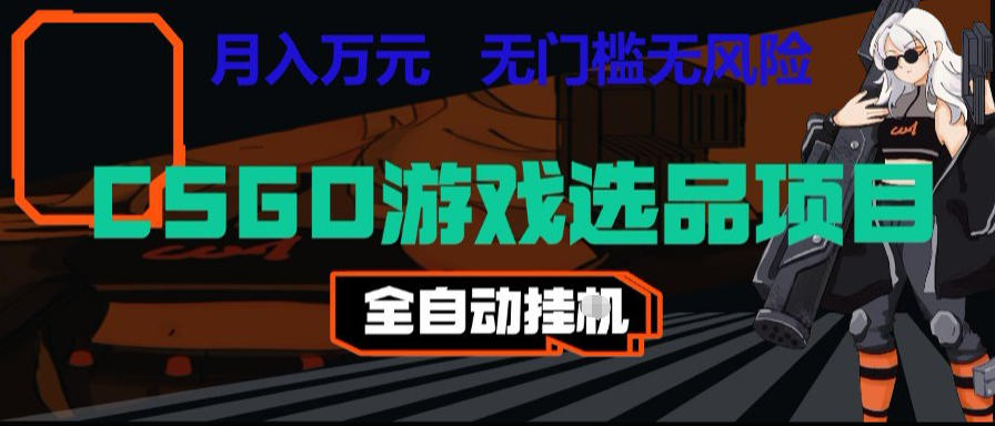 CSGO游戏自动扫货项目,全自动运行,月入1W,无风险,长期稳定可以做【揭秘】-云讯网创