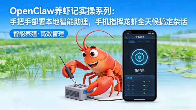 OpenClaw养虾记实操系列-更新：手把手部署本地智能助理，手机指挥龙虾全天候搞定杂活-云讯网创