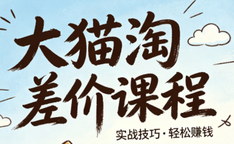 大猫淘差价课程(更新6月)-云讯网创