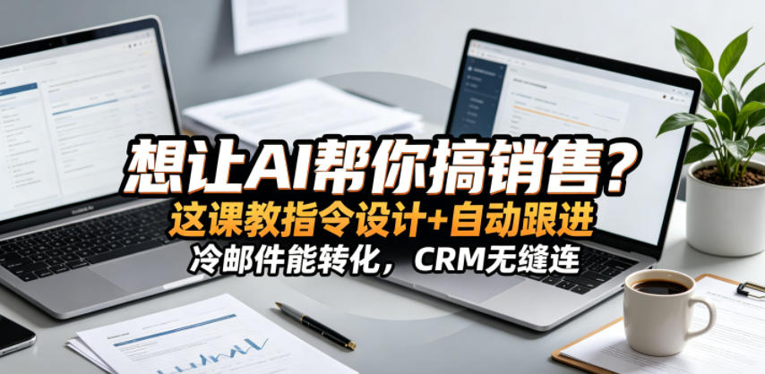 想让AI帮你搞销售?这课教指令设计+自动跟进,冷邮件能转化,CRM无缝连!【原创双语字幕】-云讯网创