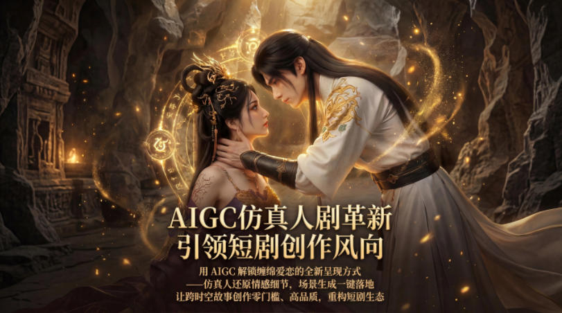 AIGC仿真人《合欢宗》短剧教学，用AIGC解锁缠绵爱恋的全新呈现方式，让跨时空故事创作零门槛、高品质，重构短剧生态-云讯网创