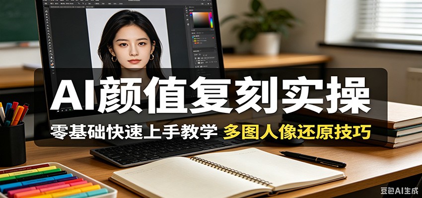 AI颜值复刻实操，零基础快速上手教学，多图人像还原技巧-云讯网创
