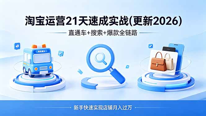 淘宝运营21天速成实战(更新4月-云讯网创