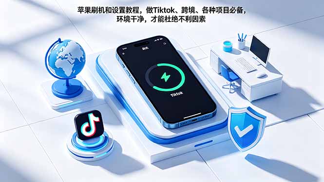 苹果刷机和设置教程，做Tiktok、跨境、各种项目必备，环境干净，才能杜绝不利因素-云讯网创