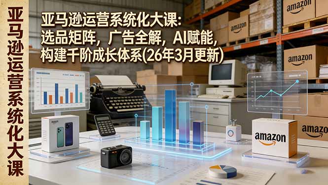 亚马逊运营系统化大课：选品矩阵，广告全解，AI赋能，构建千阶成长体系(26年3月更新-云讯网创