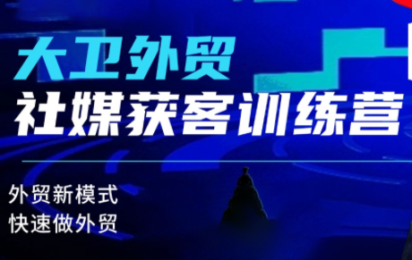 大卫老师·外贸社媒获客独家训练营(更新6月)-云讯网创