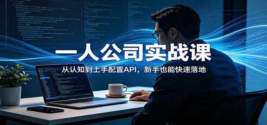 一人公司实战课：从认知到上手配置API，新手也能快速落地-云讯网创