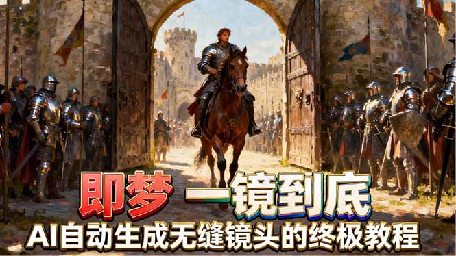 即梦AI一镜到底终极教程，智能补帧+运镜技巧，AI自动生成无缝丝滑长镜头高效出片-云讯网创