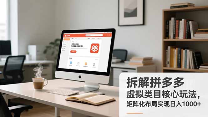 拆解拼多多虚拟类目核心玩法,矩阵化布局实现日入1000+-云讯网创