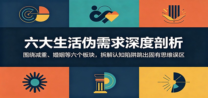 六大生活伪需求深度剖析：围绕减重、婚姻等六个板块，拆解认知陷阱跳出固有思维误区-云讯网创