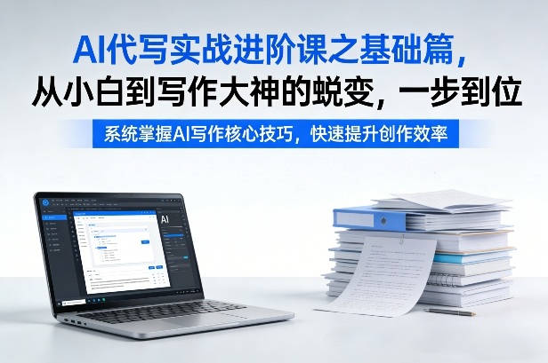 AI代写实战进阶课之基础篇，从小白到写作大神的蜕变，一步到位【揭秘】-云讯网创