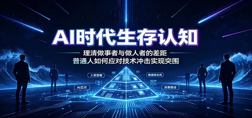 AI时代生存认知：理清做事者与做人者的差距，普通人如何应对技术冲击实现突围-云讯网创