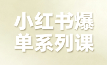 小红书爆单系列课，聚焦小红书电商全链路增长(更新)-云讯网创