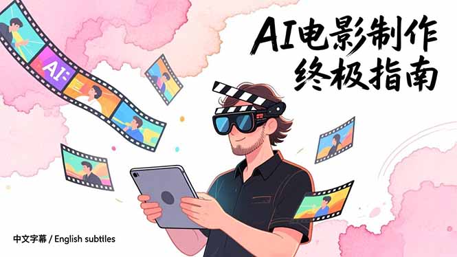 AI电影制作终极指南：从创意到成片，系统掌握智能影视全流程实战课(中英字幕-云讯网创