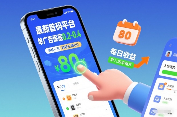最新首码平台,单广告保底0.2-0.4,单机一天轻松撸80,早入场早賺米【揭秘】-云讯网创