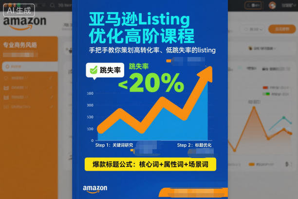 亚马逊Listing优化高阶课程，手把手教你策划高转化率、低跳失率的listing-云讯网创