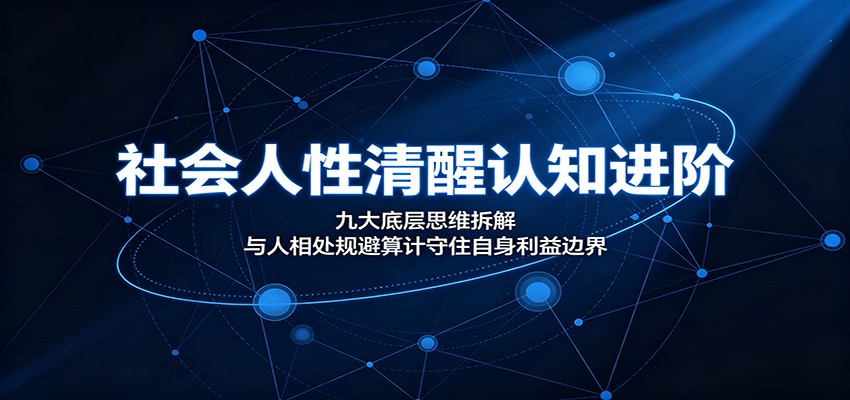 社会人性清醒认知进阶：九大底层思维拆解，与人相处规避算计守住自身利益边界-云讯网创