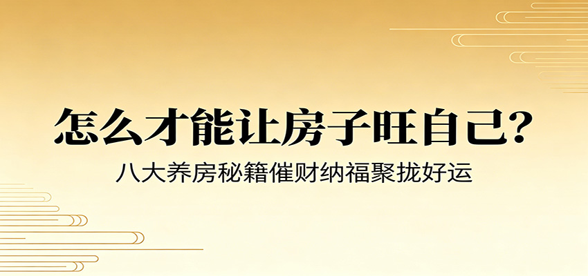 付费文章《怎么才能让房子旺自己？》八大养房秘籍催财纳福聚拢好运-云讯网创